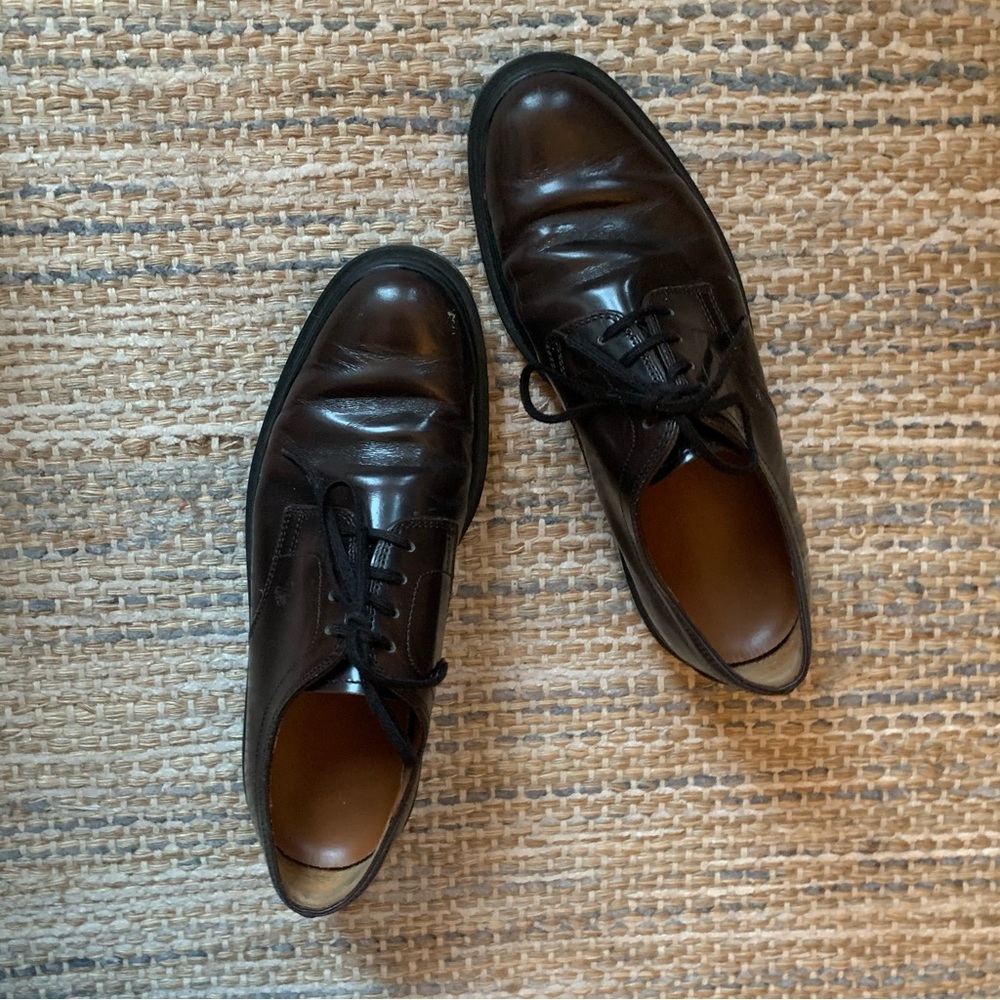 Tod's Dark Brown Leather Lace-Up Loafers 5